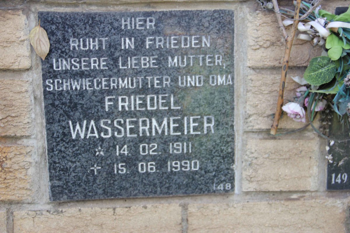 WASSERMEIER Friedel 1911-1990