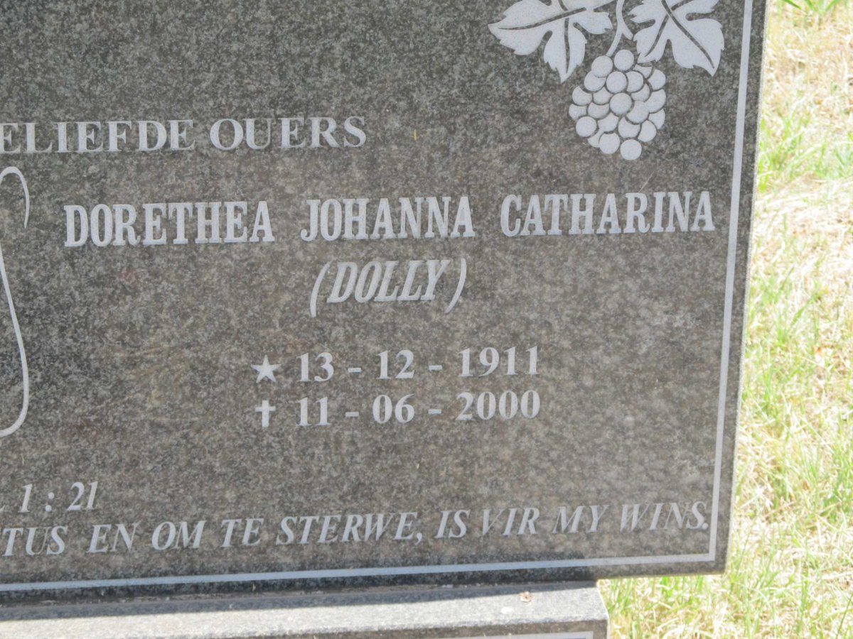 ? Dorethea Johanna Catharina 1911-2000