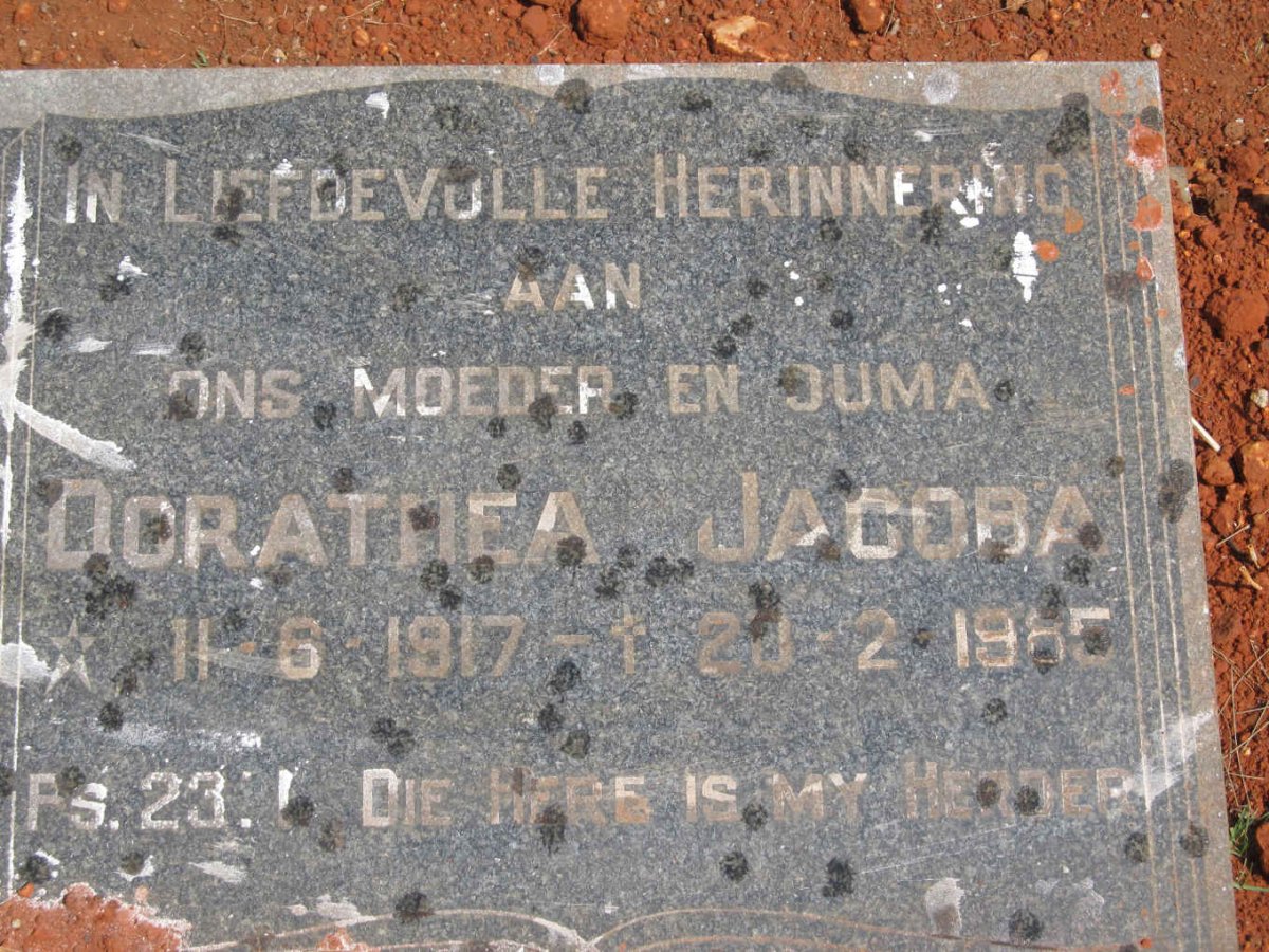 ? Dorathea Jacoba 1917-1985