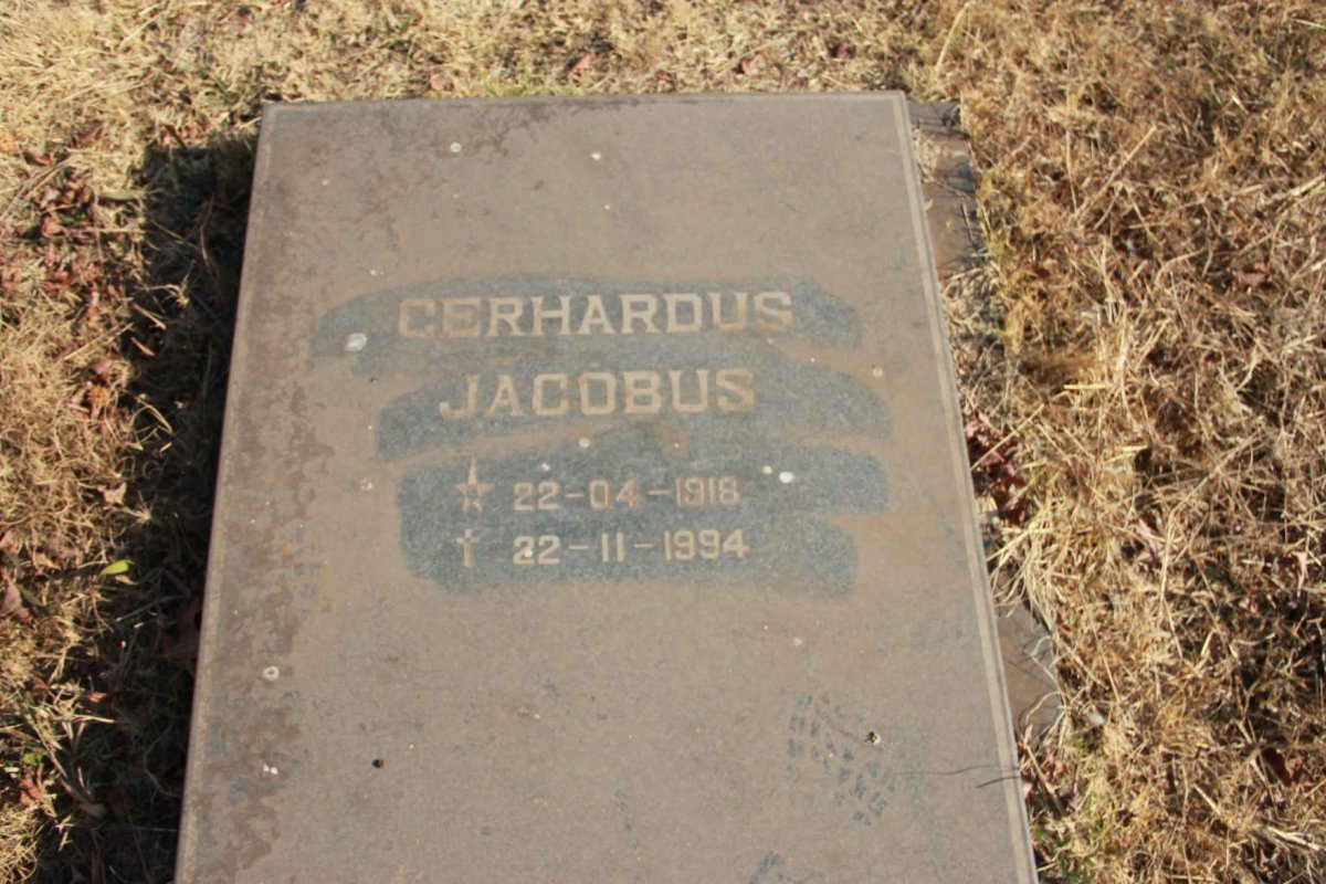 ? Gerhardus Jacobus 1918-1994
