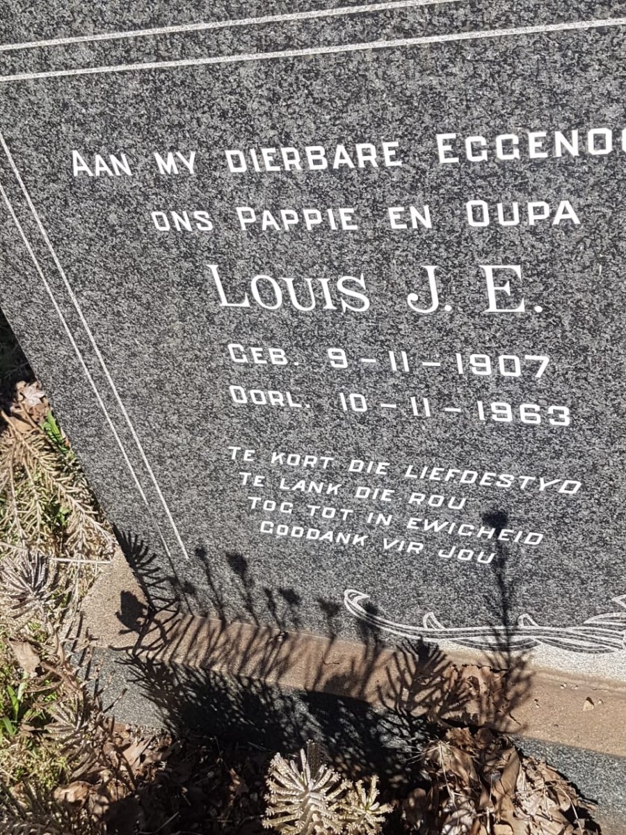 ? Louis J.E. 1907-1963