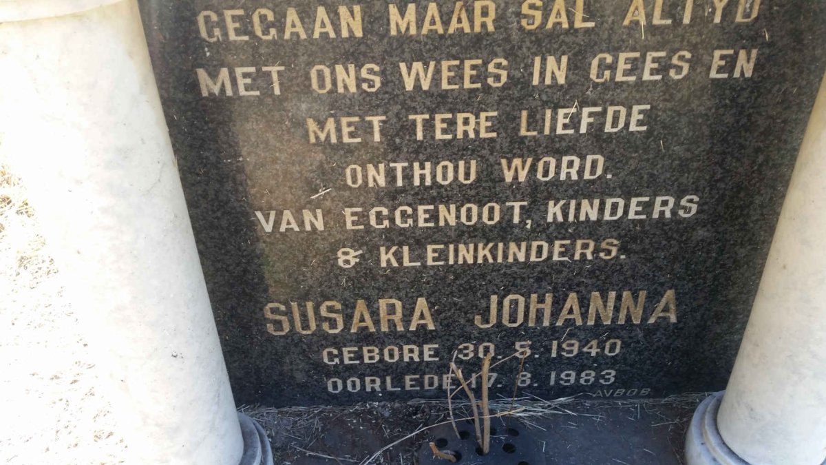 ? Susara Johanna 1940-1983