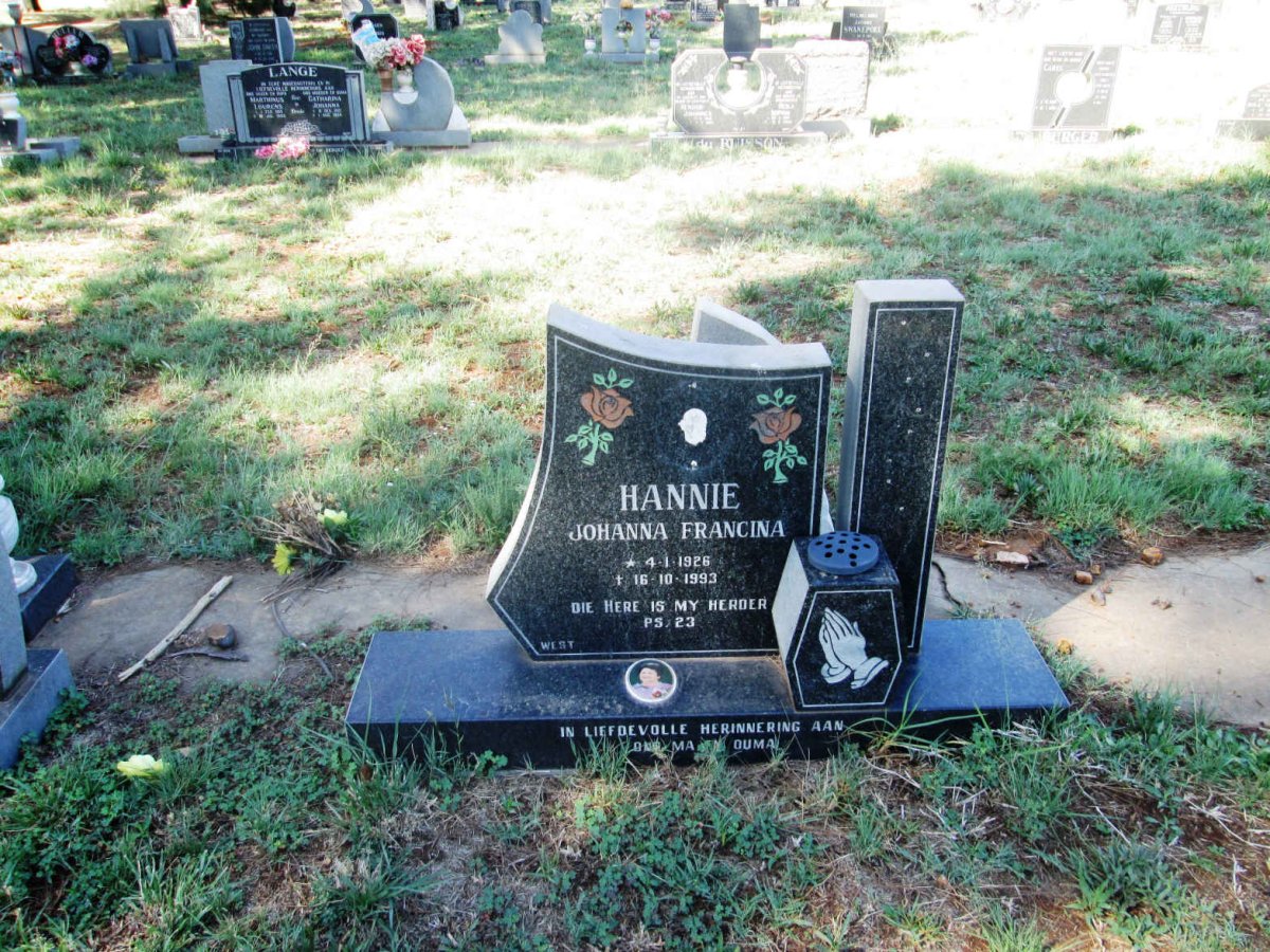 ? Hannie Johanna Francina 1926-1993