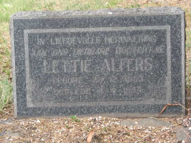 ALFERS Lettie 1953-1954