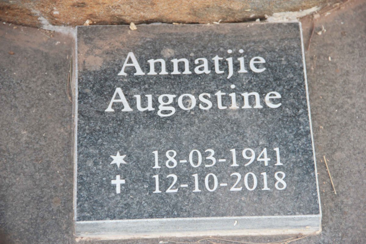 AUGOSTINE Annatjie 1941-2018