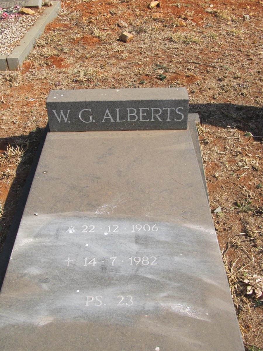 ALBERTS W.G. 1906-1982