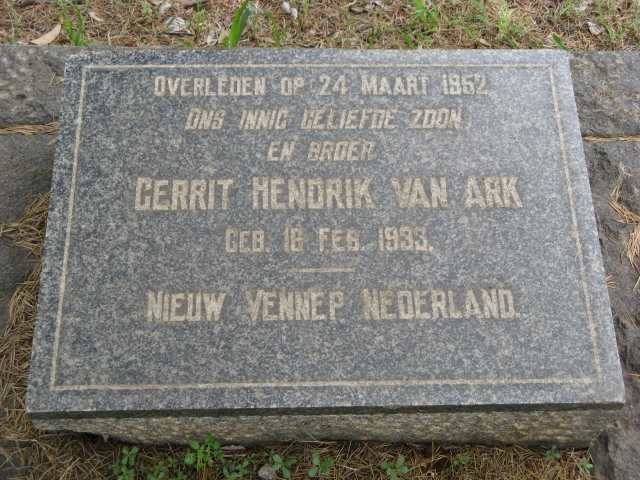 ARK Gerrit Hendrik, van 1933-1952