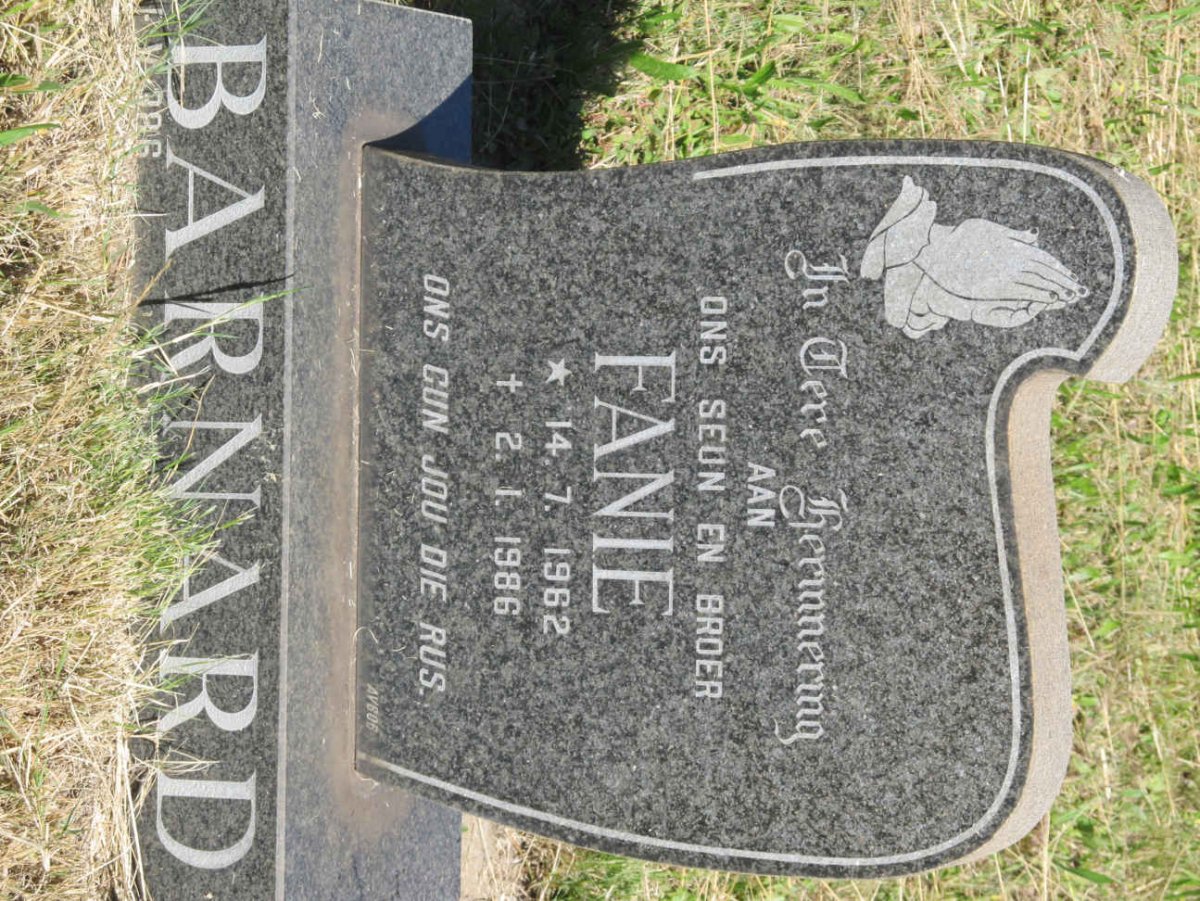 BARNARD Fanie 1962-1986