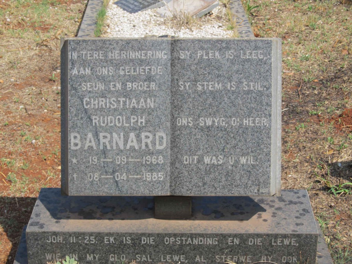 BARNARD Christiaan Rudolph 1968-1985