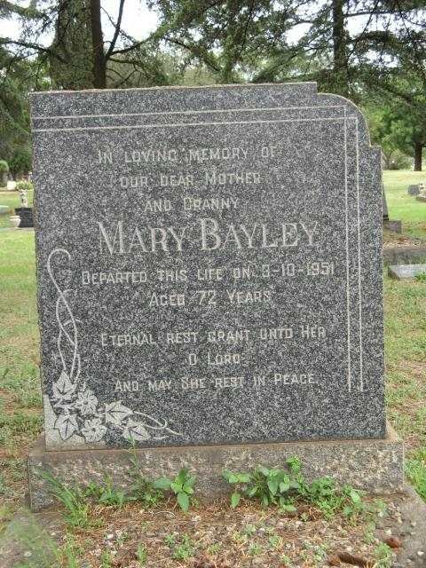 BAYLEY Mary -1951