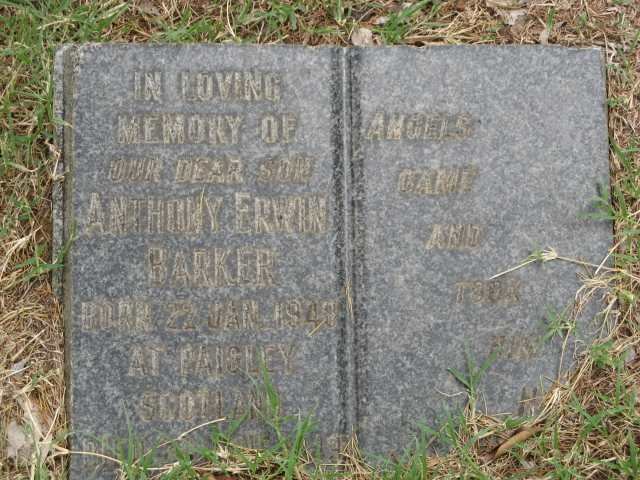 BARKER Anthony Erwin 1948-