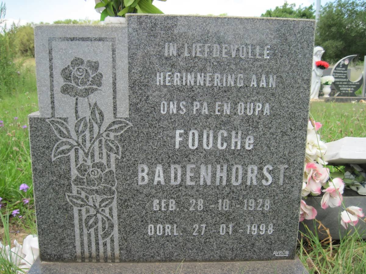 BADENHORST Fouché 1928-1998