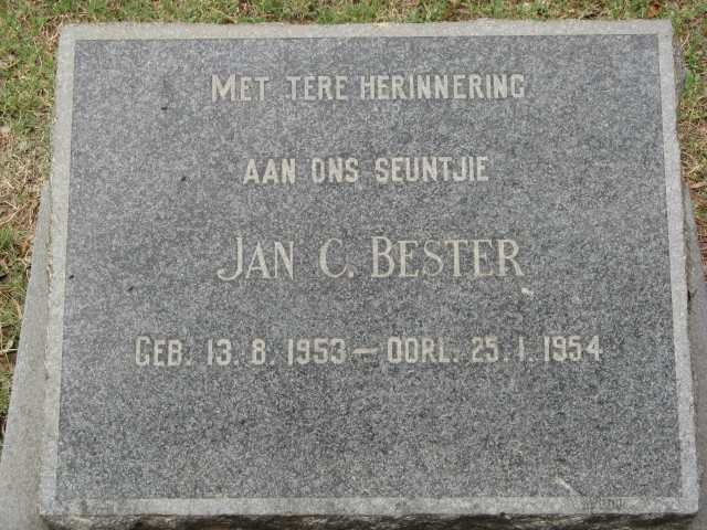 BESTER Jan C. 1953-1954