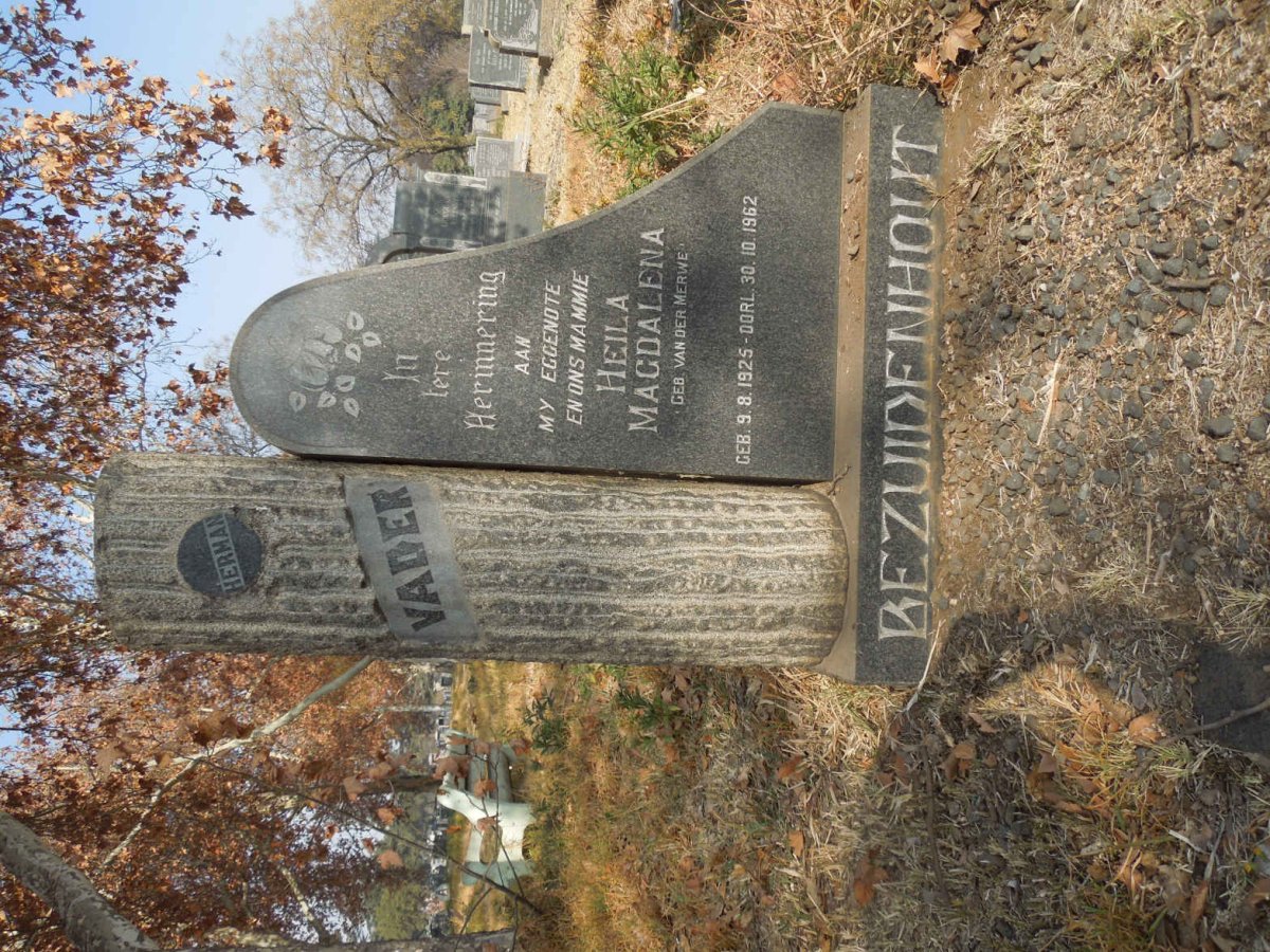 BEZUIDENHOUT Heila Magdalena nee VAN DER MERWE 1925-1962