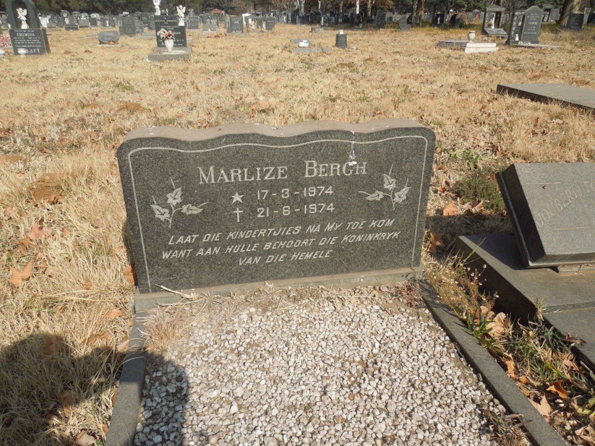 BERGH Marlize 1974-1974