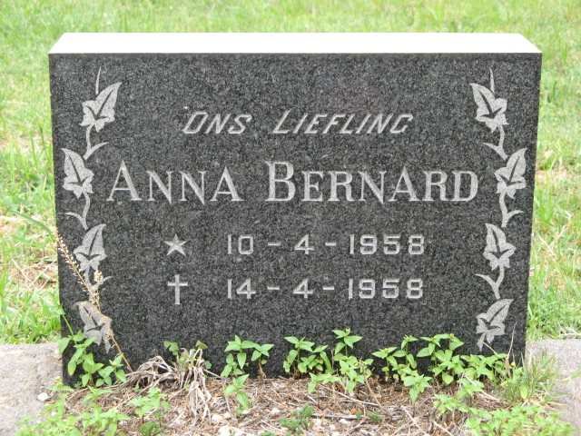 BERNARD Anna 1958-1958