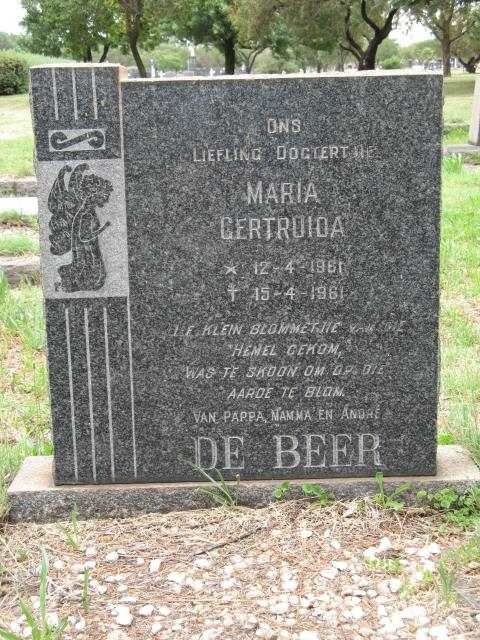 BEER Maria Gertruida, de 1961-1961