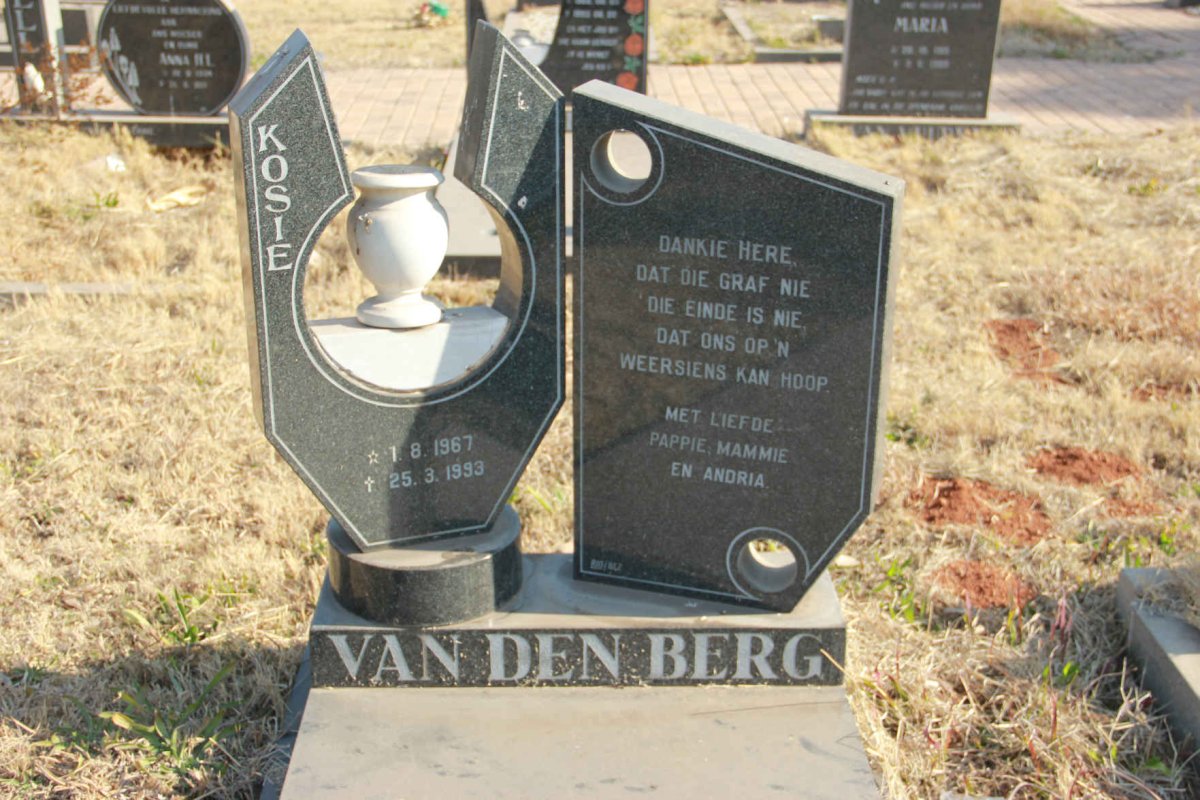 BERG Kosie, van den 1967-1993