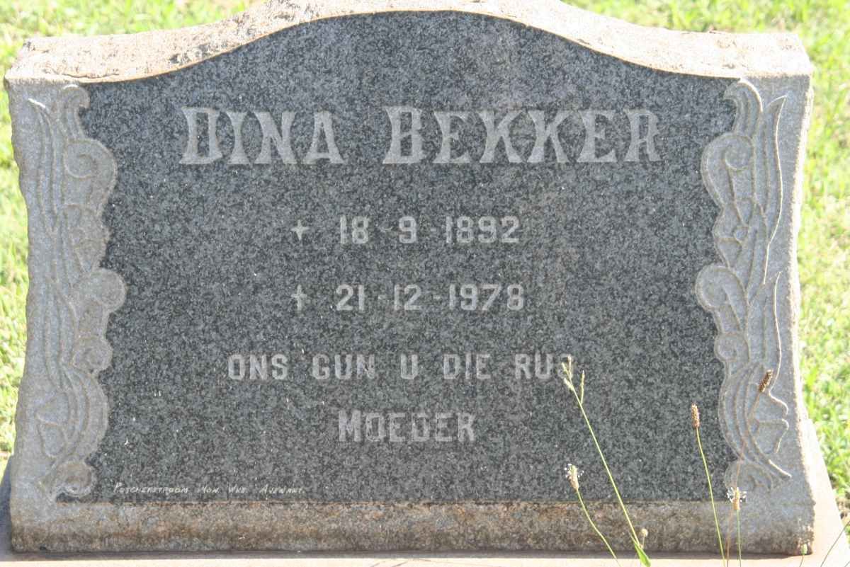 BEKKER Dina 1892-1978