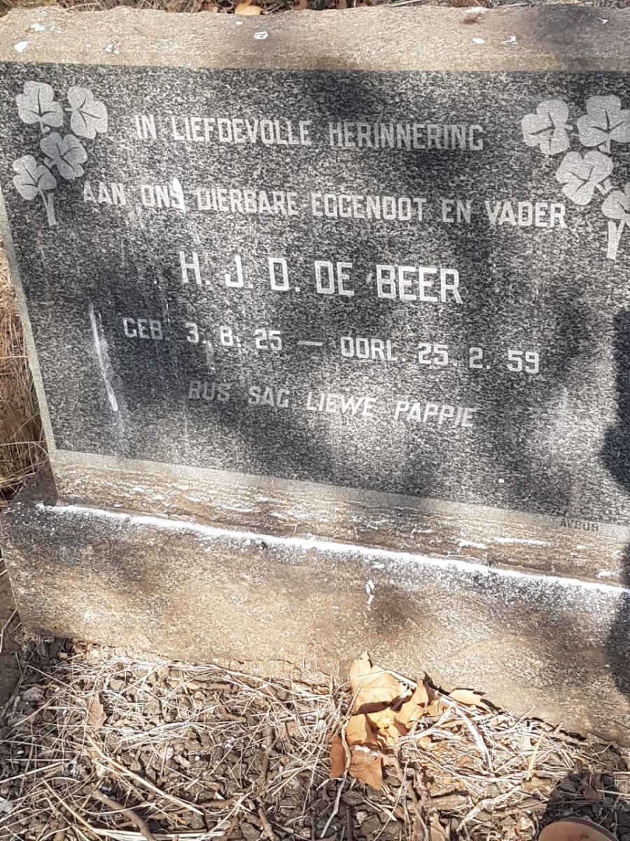 BEER H.J.D., de 1925-1959
