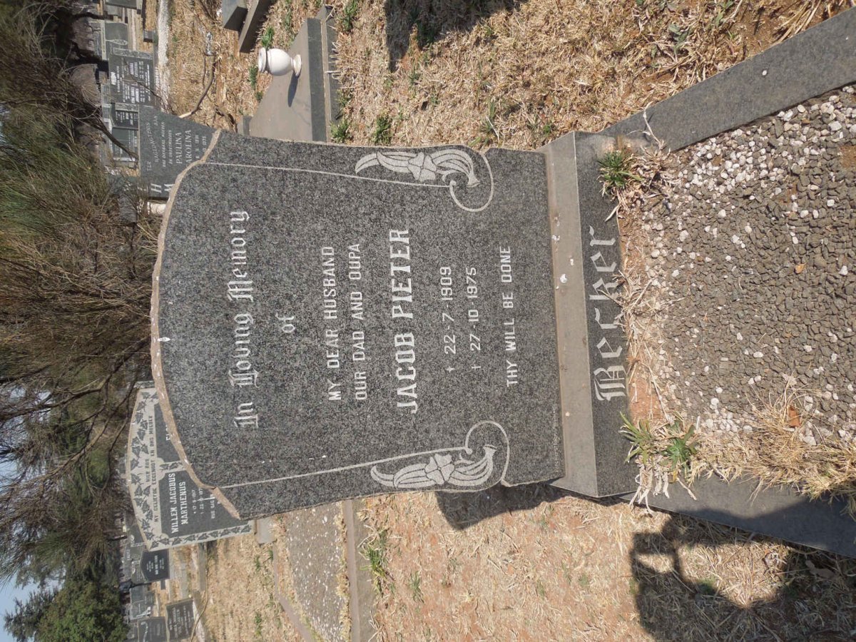 BECKER Jacob Pieter 1909-1975