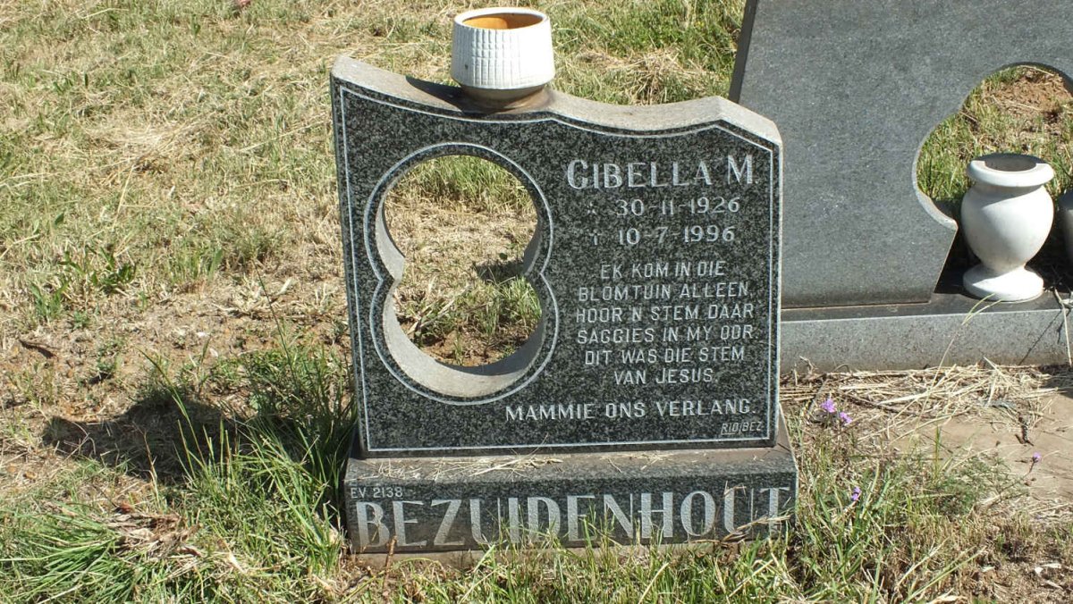 BEZUIDENHOUT Cibella M. 1926-1996