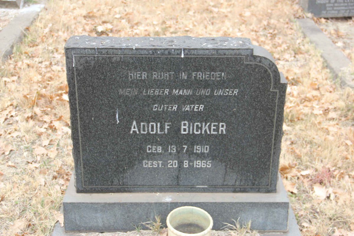 BICKER Adolf 1910-1965