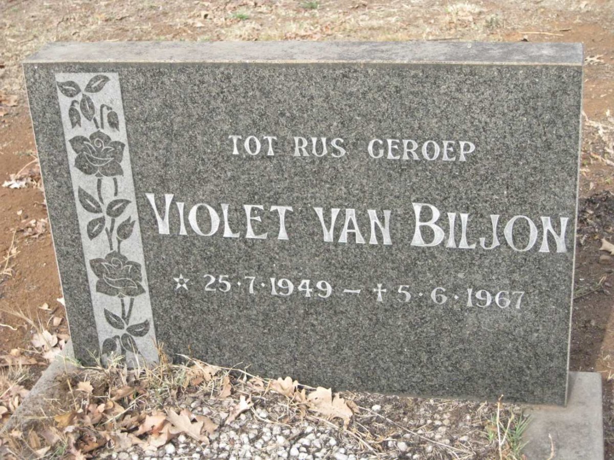 BILJON Violet, van 1949-1967