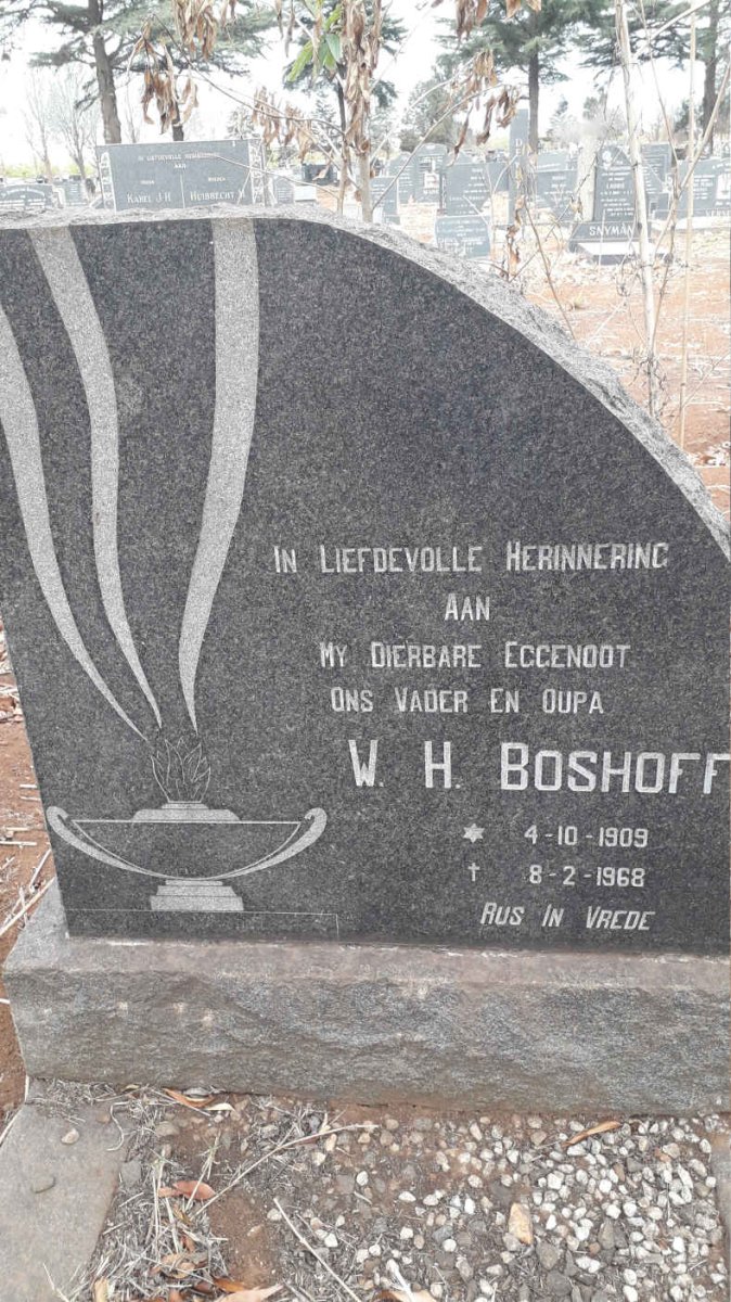 BOSHOFF W.H. 1909-1968
