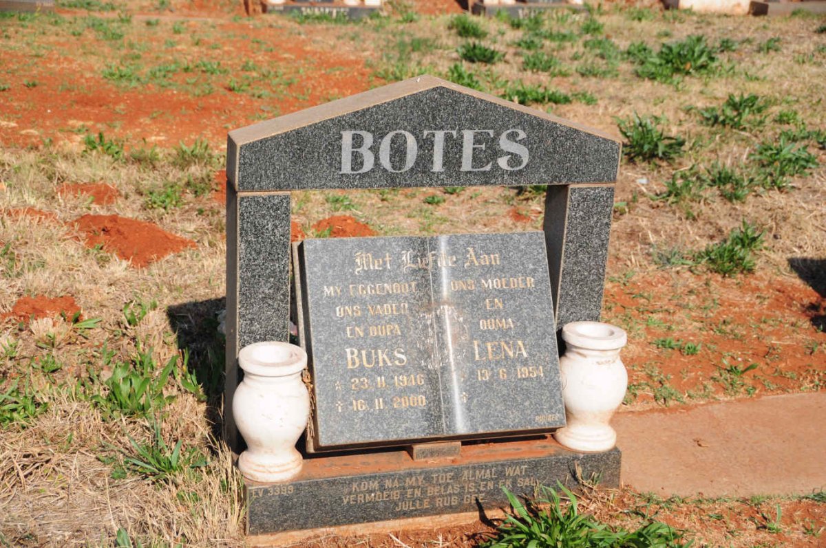 BOTES Buks 1946-2000 & Lena 1954-