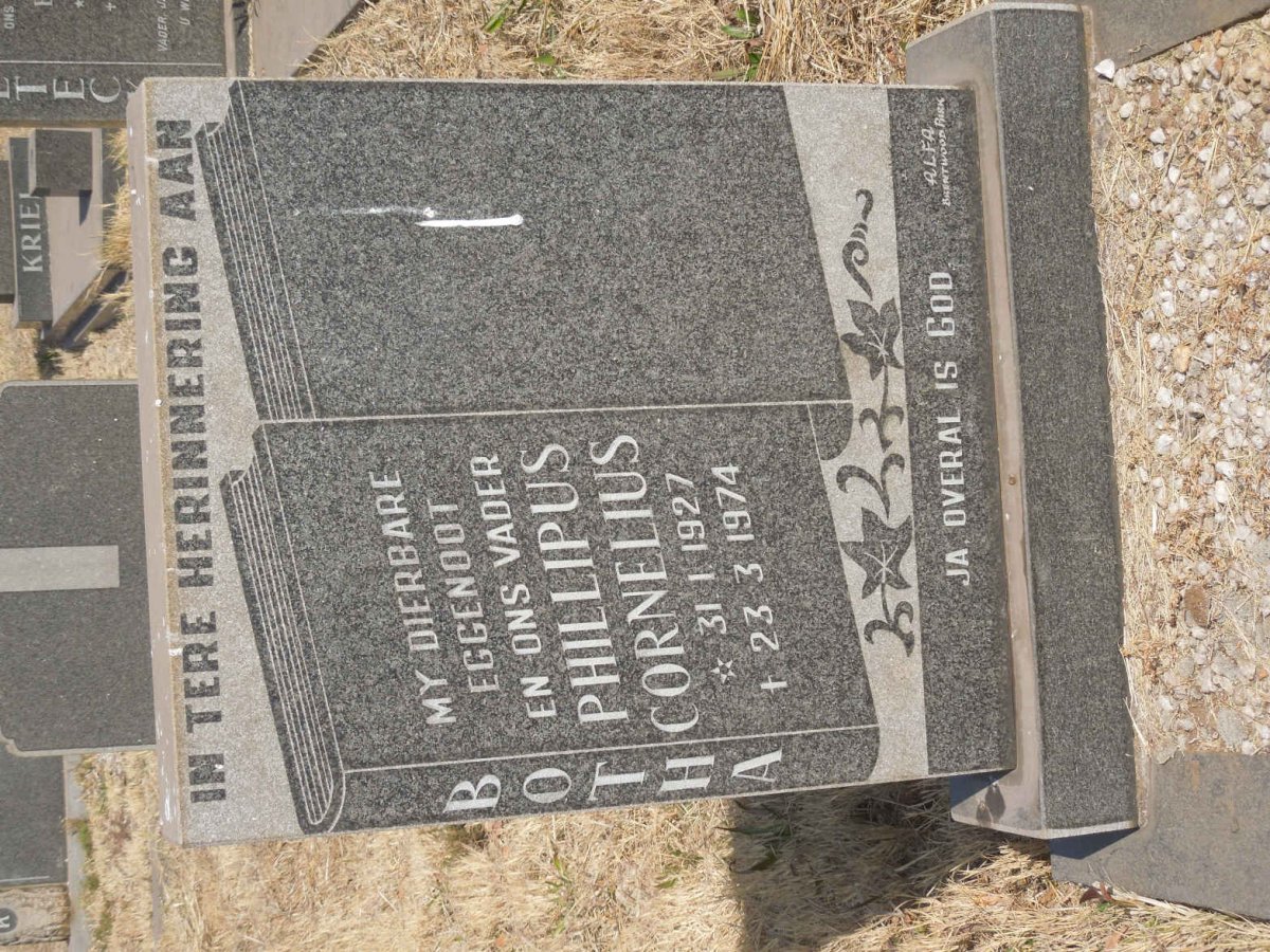 BOTHA Philipus Cornelius 1927-1974