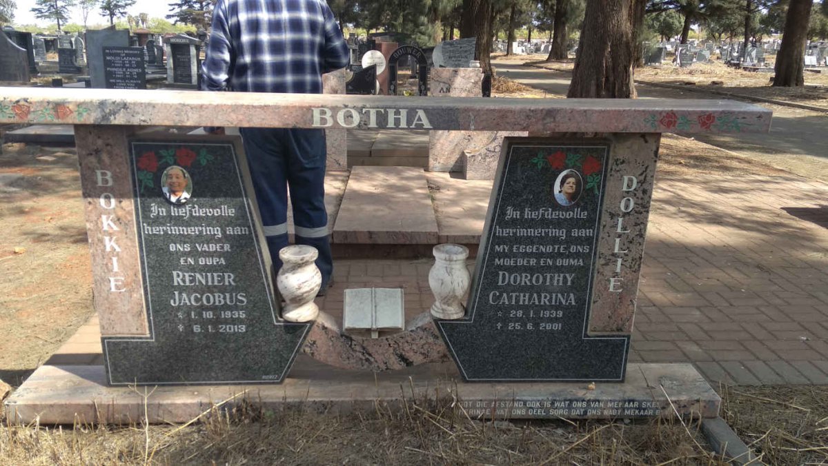 BOTHA Renier Jacobus 1935-2013 &amp; Dorothy Catharina 1939-2001