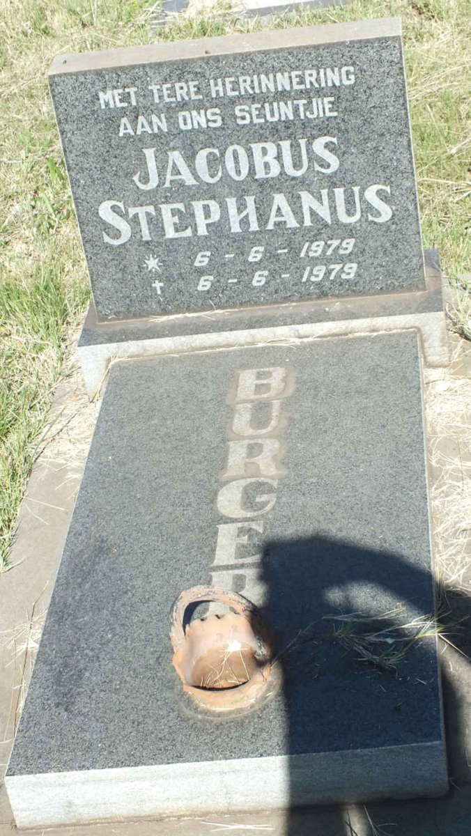 BURGER Jacobus Stephanus 1979-1979