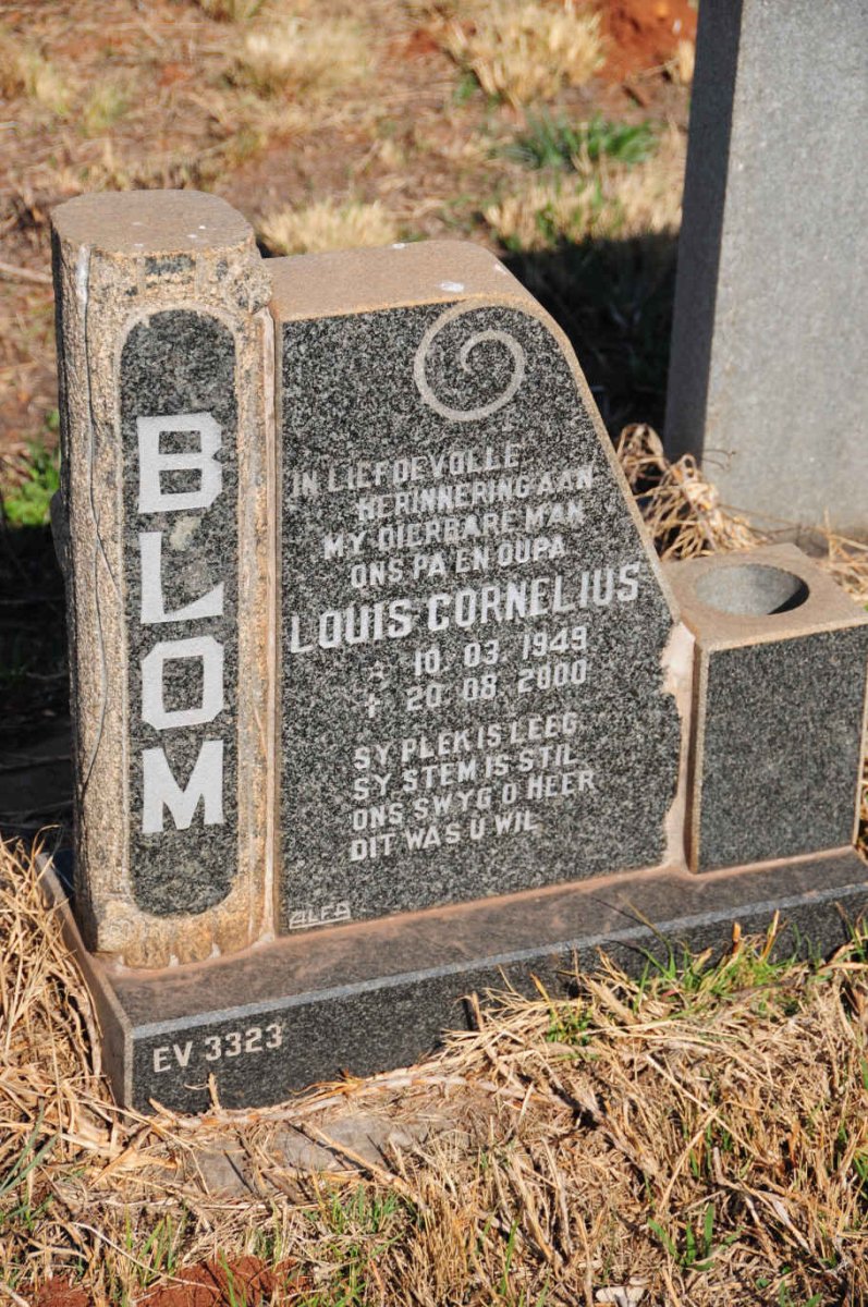 BLOM Louis Cornelius 1949-2000