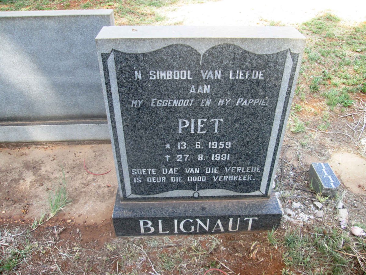 BLIGNAUT Piet 1959-1991
