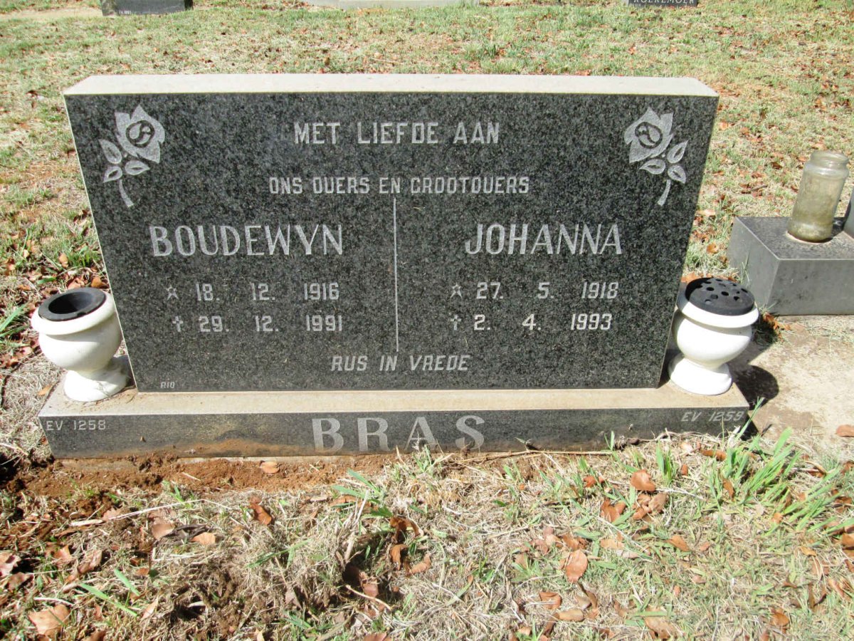 BRAS Boudewyn 1916-1991 &amp; Johanna 1918-1993