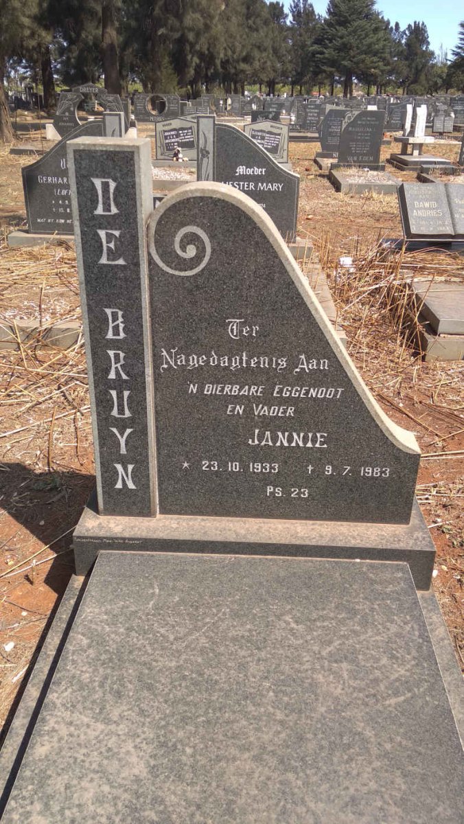BRUYN Jannie, de 1933-1983