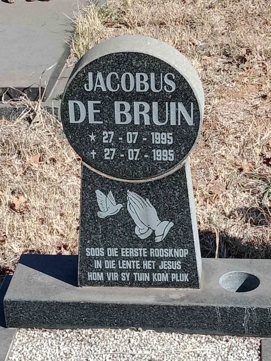 BRUIN Jacobus, de 1995-1995