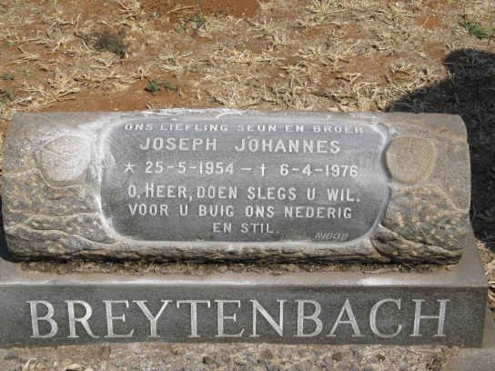 BREYTENBACH Joseph Johannes 1954-1976