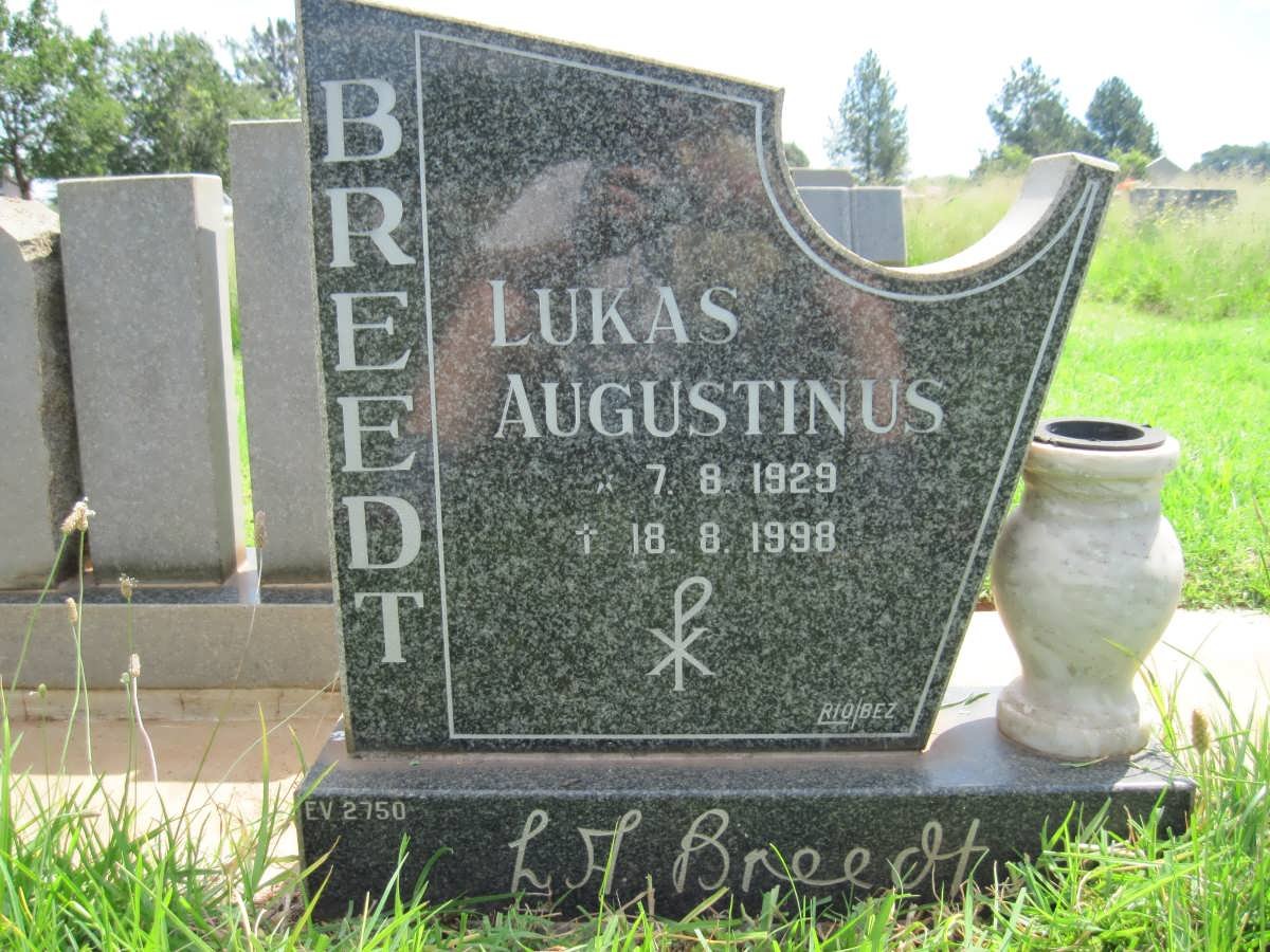 BREEDT Lukas Augustinus 1929-1998
