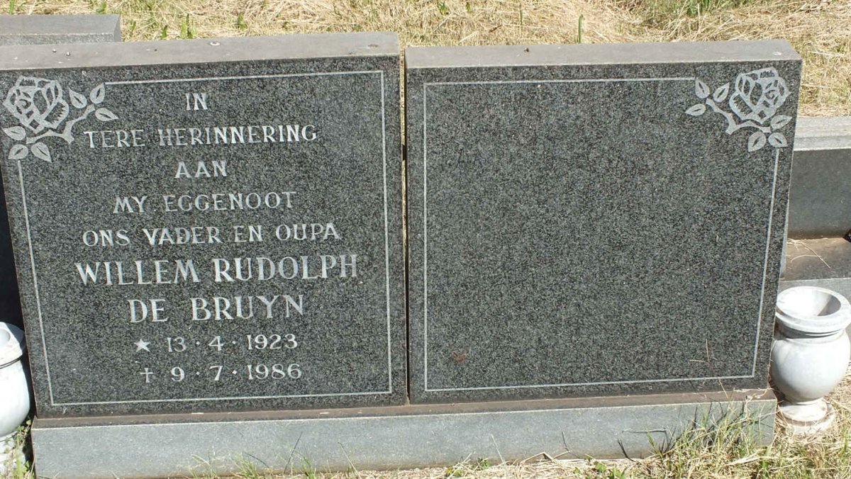 BRUYN Willem Rudolph, de 1923-1986