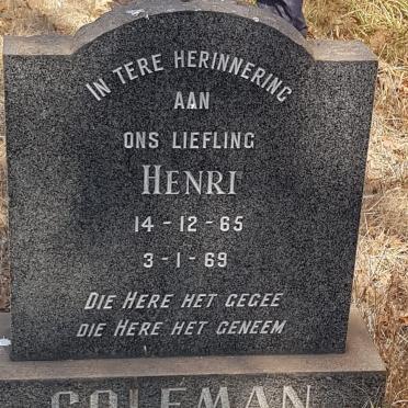 COLEMAN Henri 1965-1969
