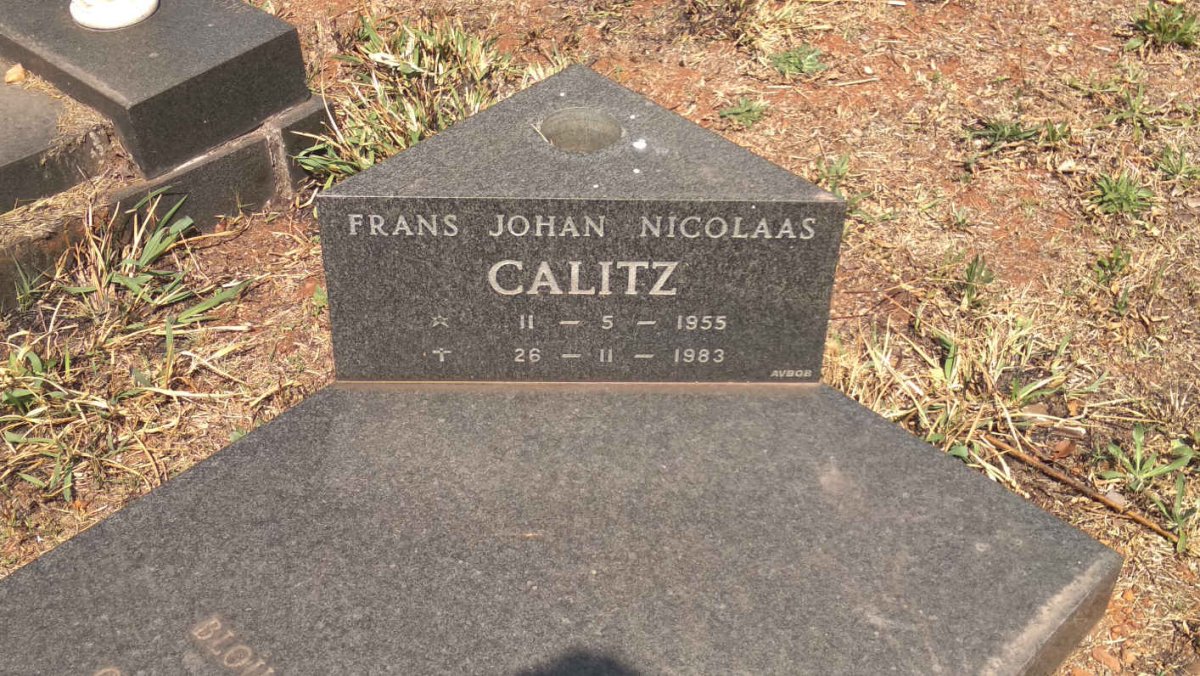 CALITZ Frans Johan Nicolaas 1955-1983