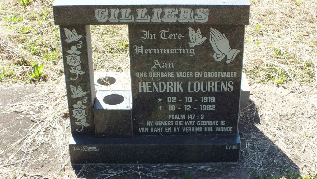 CILLIERS Hendrik Lourens 1919-1982