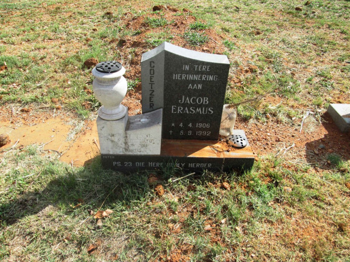 COETZER Jacob Erasmus 1906-1992