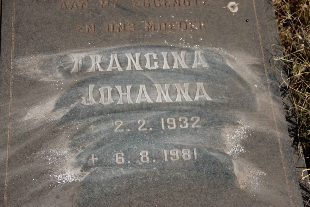 CREASE Francina Johanna 1932-1981