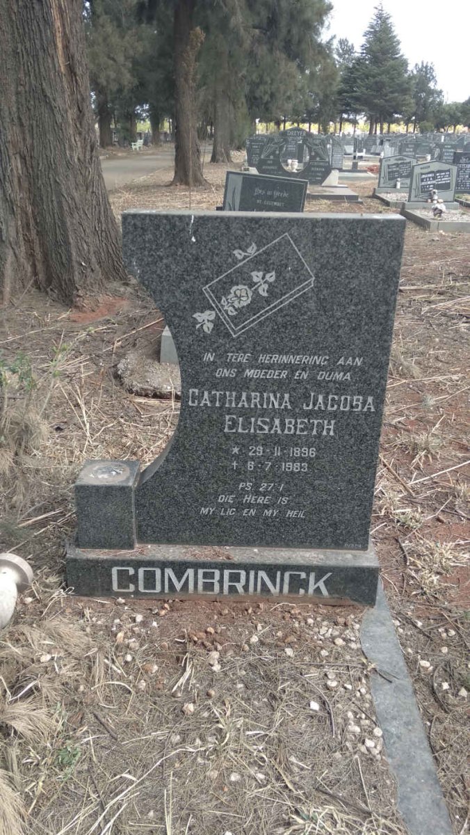 COMBRINCK Catharina Jacoba Elisabeth 1896-1983