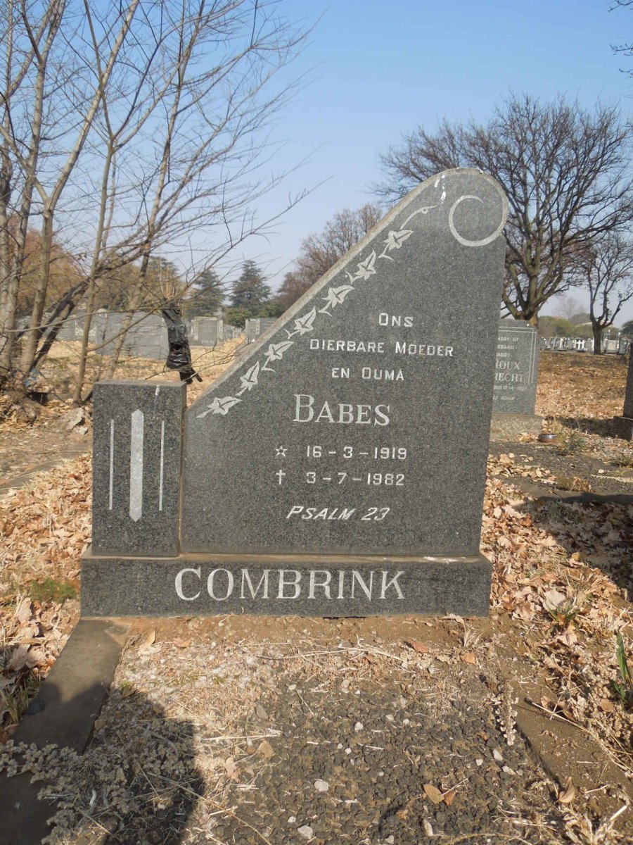 COMBRINK Babes 1919-1982
