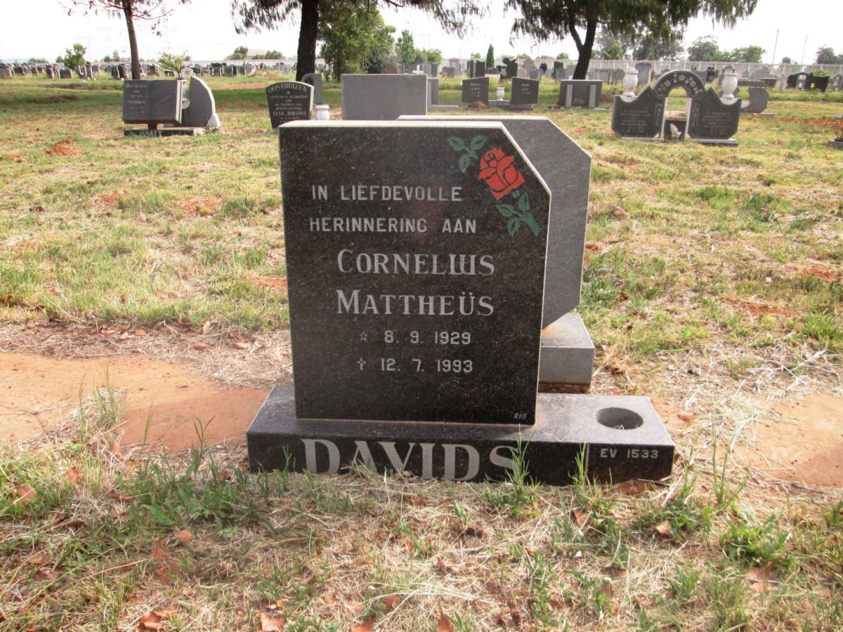 DAVIDS Cornelius Mattheüs 1929-1993