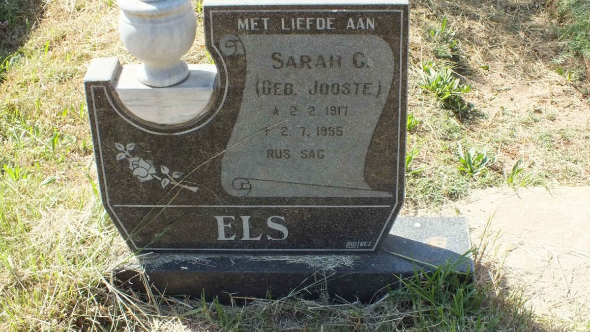 ELS Sarah G. nee JOOSTE 1917-1995